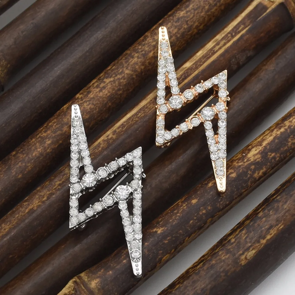 Новинка модные броши со стразами украшения букет на свадьбе брошь в виде молнии