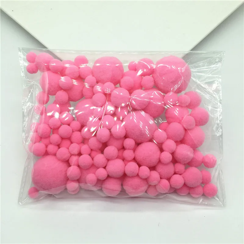 20 г разноцветные помпоны разных размеров меховые мягкие для рукоделия свадебное