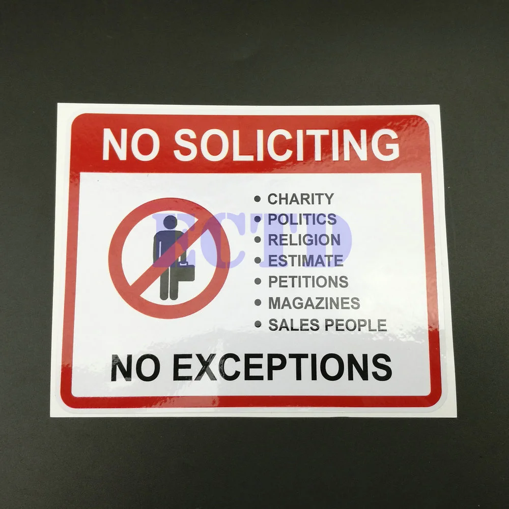 Наклейка без никаких исключений 4*5 дюймов водостойкая устойчивая к царапинам