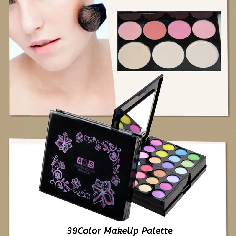 39 Цвета косметический набор коробка для хранения тени век Палитра матовый