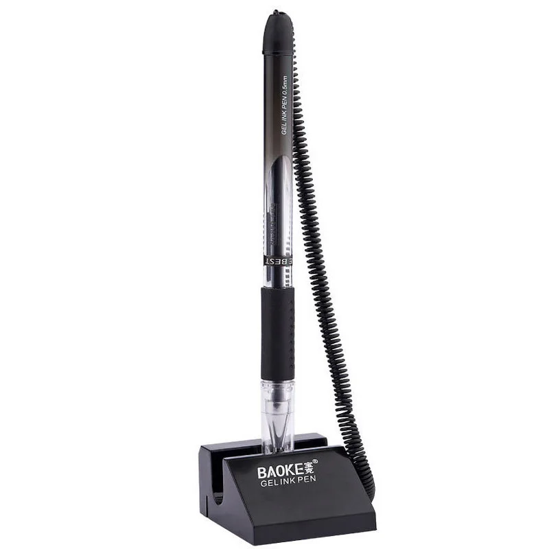 Фирменная ручка нейтральная настольная 0 5 мм с держателем для ручки банка