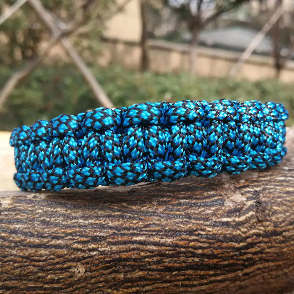 blue black Паракордовый браслет Handmand норвежский викинг бисер с рунами плетеный браслет мужские браслеты Тор молоток Веревка Браслеты для мужчин ювелирные изделия - Окраска металла: blue black