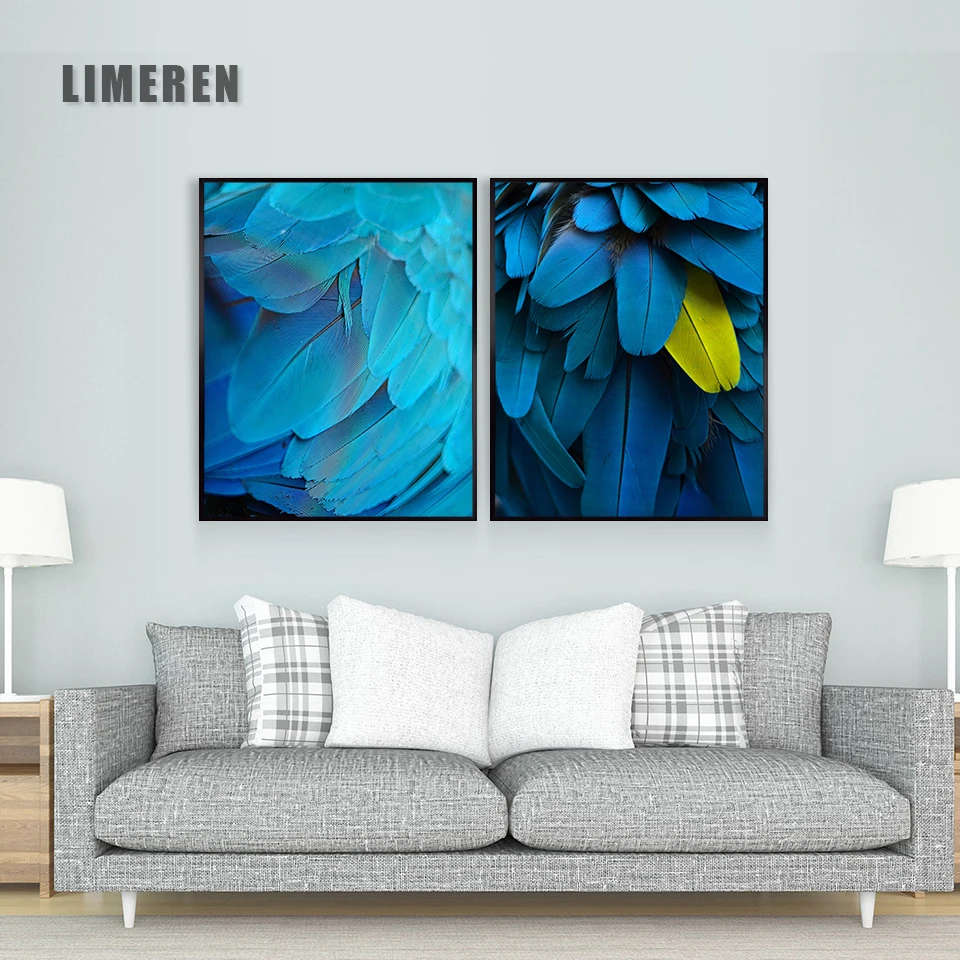 Стена в скандинавском стиле Искусство Холст постер и Принт перо натюрморт