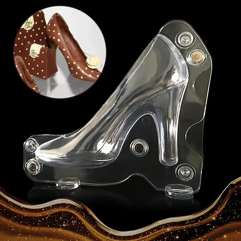3D Шоколад Плесень Обувь на высоких каблуках Украшение конфет тортов формы для