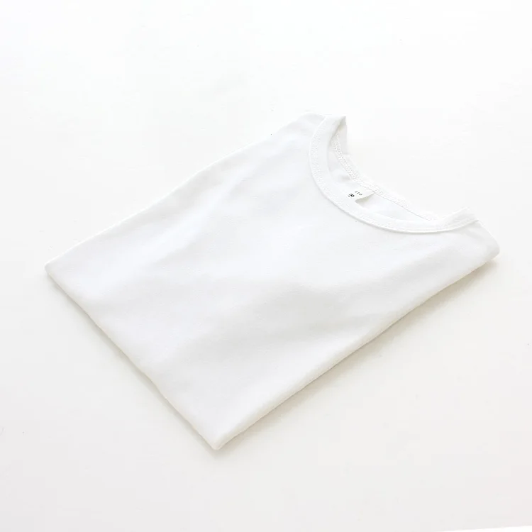long sleeve white Летние детские футболки для мальчиков детские хлопковые футболки хорошего качества для мальчиков; Детские футболки для девочек футболки для маленьких девочек - Цвет: long sleeve white