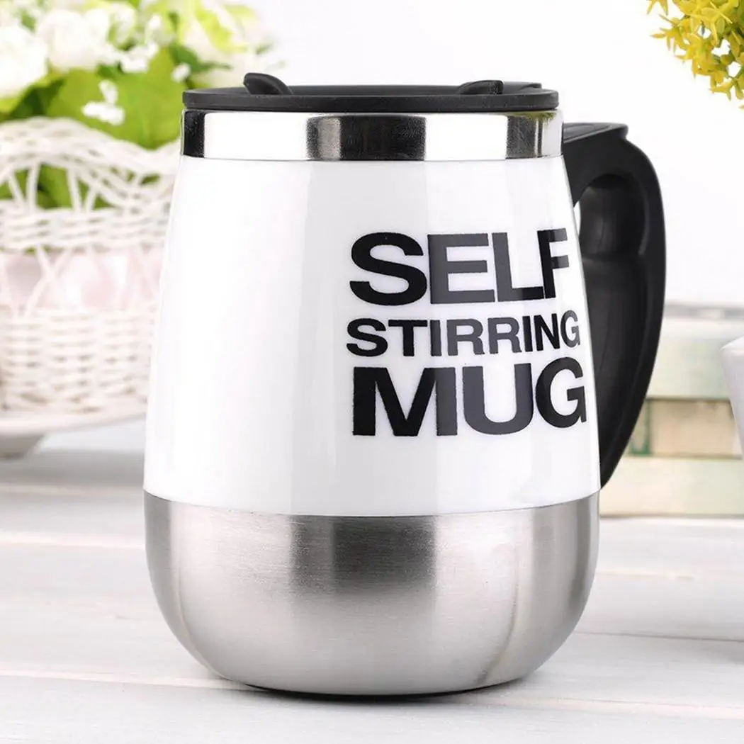 Портативная чашка из нержавеющей стали автоматическая для смешивания 450 мл