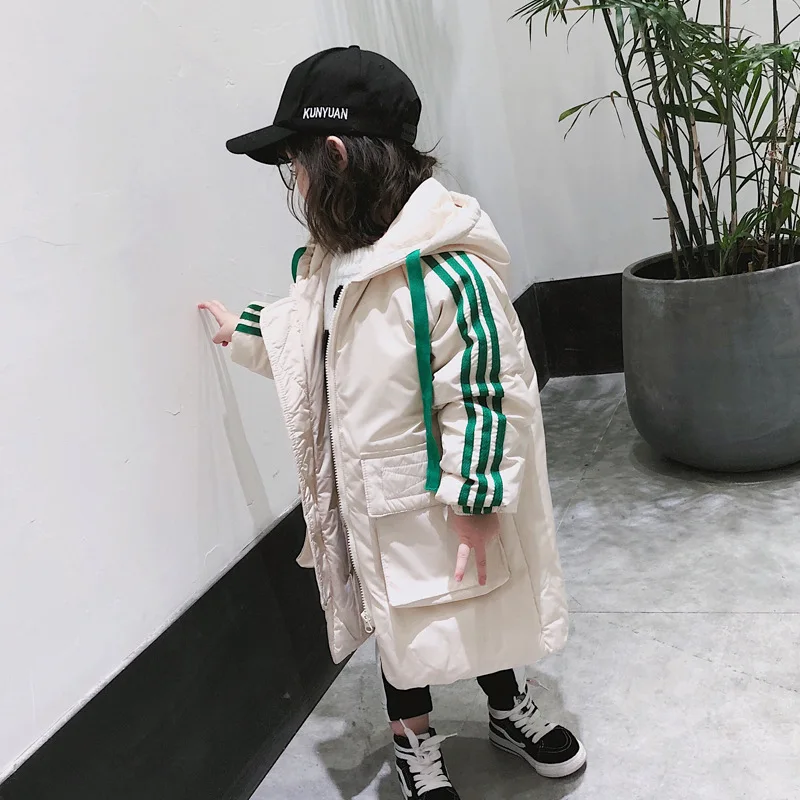 Warm Outwear Winter Jacket For Girls Clothes Down Hooded Fashion Kids Coat Children Clothing Girl Parkas Sport Boys Overcoat | Детская