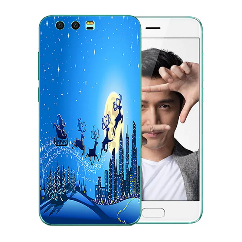 Phone Cases For Huawei Honor 9 Case Cover 5.15 inch Merry X'MAS Pattern Soft TPU Back Covers Coque Honor9 Funda |