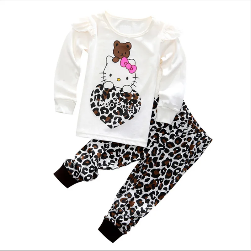 Зимние Мультяшные пижамы для маленьких девочек Веселый Рождество Санта Клаус