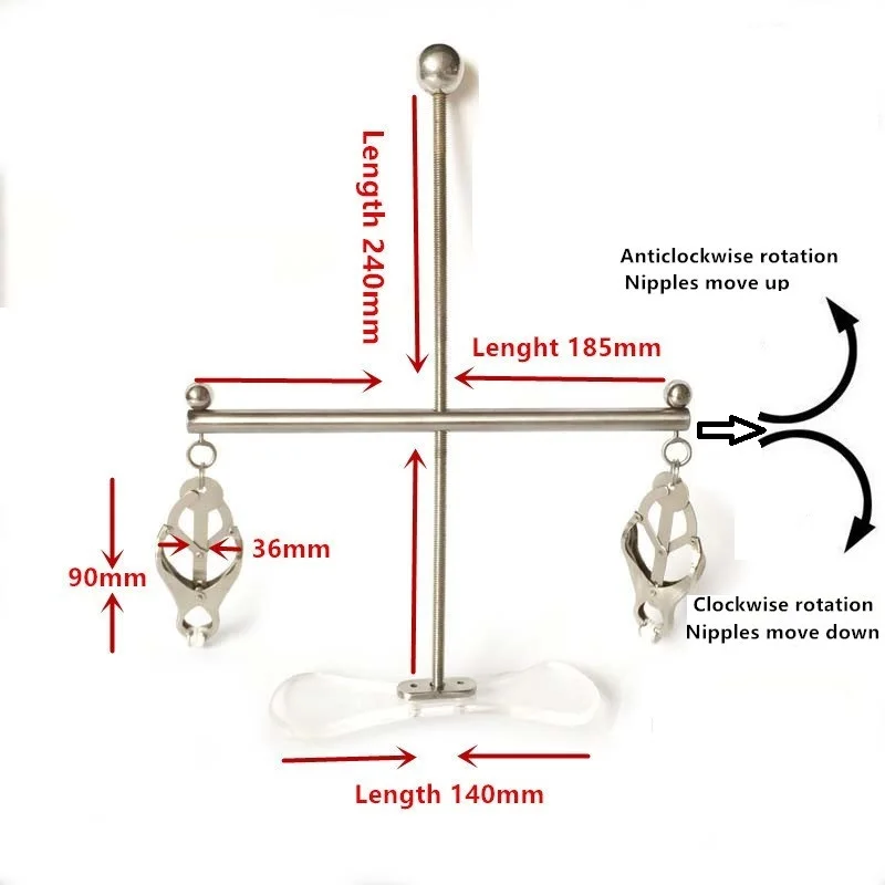 Новые Регулируемые зажимы для сосков SM Butterfly металлические аксессуары фетиша