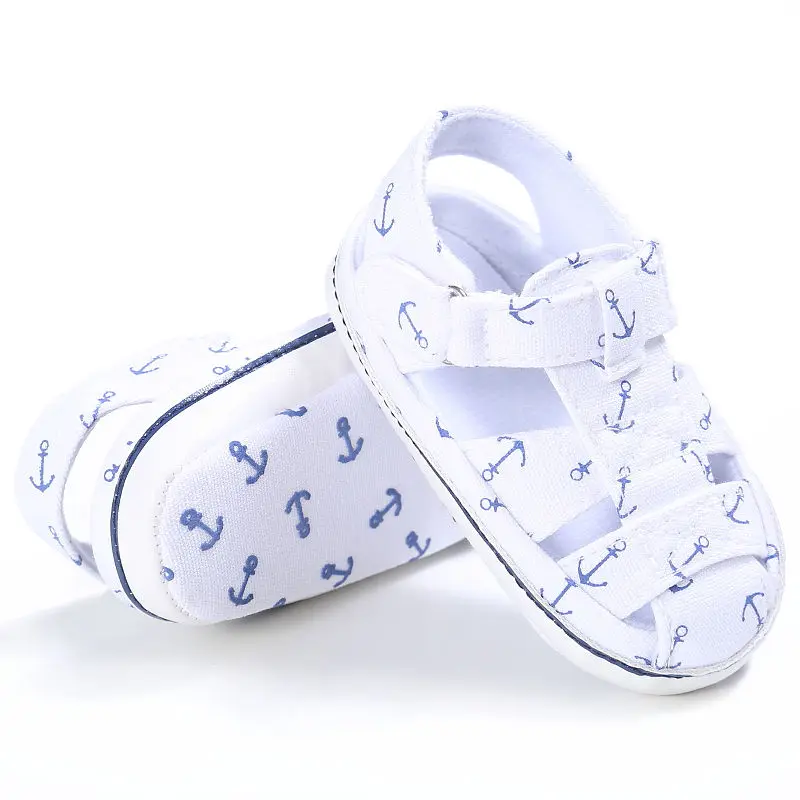 

2019 Summer Style Fashion Anchor Baby Boys Shoes Infant Toddler Shoes Soft Sole Indoor Climb Shoes