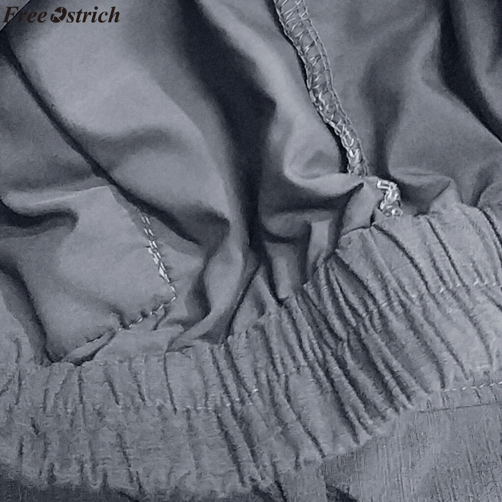 Свободные хлопковые брюки из конопли и страуса женские этнические Капри