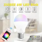 G LED OPTO 6 Вт RGBCCT светодиодный ная лампа Zigbee цветная умная лампа совместимая с Echo Plus Smartthings Tuya Hub Gateways