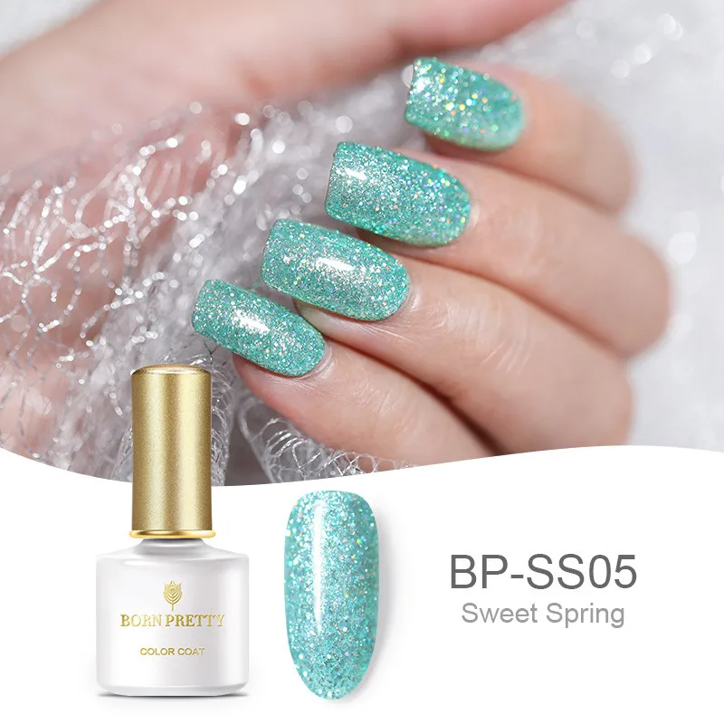 Color 5 BORN PRETTY 6 мл УФ-Гель-лак для ногтей долговечный лак 24 цвета с блестками для маникюра Блестящий Гель-лак - Цвет: Color 5
