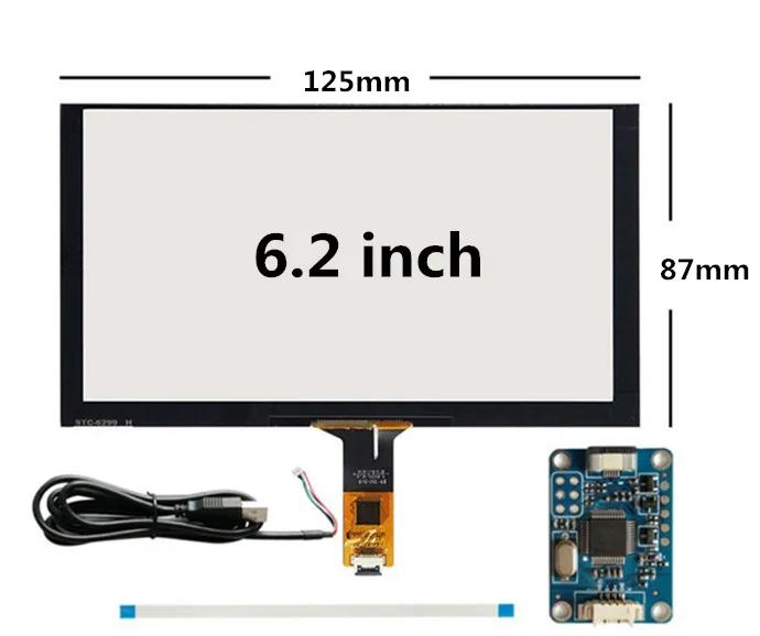 Планшет Raspberry Pi 6 2 дюйма 155 мм * 87 емкостный сенсорный дигитайзер сенсорная панель