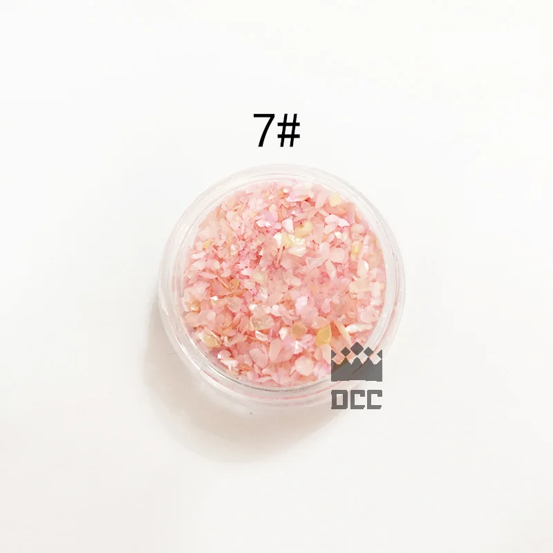 7 1 коробка, цветная оболочка, сломанные кусочки, УФ-смола, эпоксидная смола, форма для изготовления ювелирных изделий, наполнение для ювелирных изделий DIY - Цвет: 7