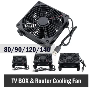 2 шт. Gdstime DC 5V USB Power PC Cooler TV Box беспроводное охлаждение 120 мм роутер вентилятор 80 мм 90 мм 140 мм вентилятор с винтами Prot роутер вентилятор
