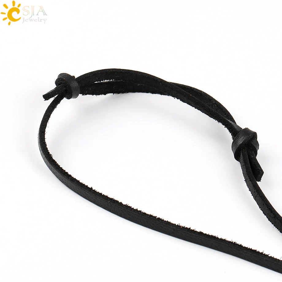 Csja бык корова голова кулон Веревка Кожа Ожерелье для мужчин уличный стиль Riviet