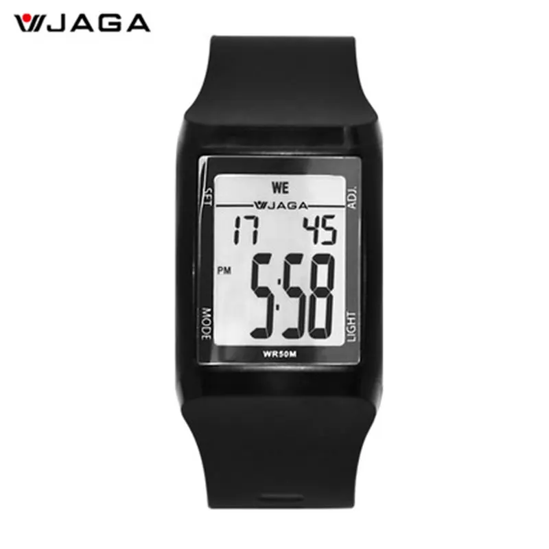 JAGA Watches Waterproof LED Watch Smart Electronics Casual Watches Fashion Sports Watch For Men Reloxo Masculino M866