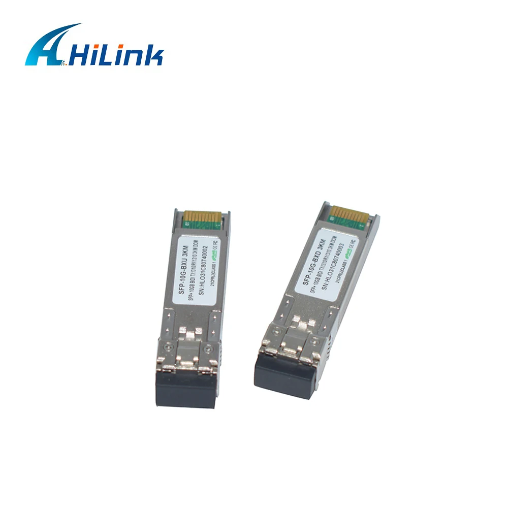 SFP-10G-BXU/SFP-10G-BXD одиночный волоконный модуль 10 Гбит/с волновой мультиплексор 10G 1310nm/1310nm 3 км DOM bidi SFP+ LC