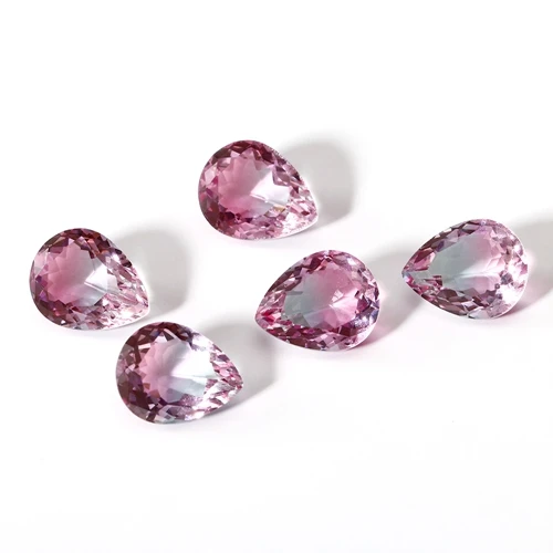 3 2,5-3.5ct Турмалин 8X10 мм 10 неоправленный полудрагоценный камень ювелирные изделия аксессуары наивысшего качества драгоценный подарок украшения - Цвет: 3