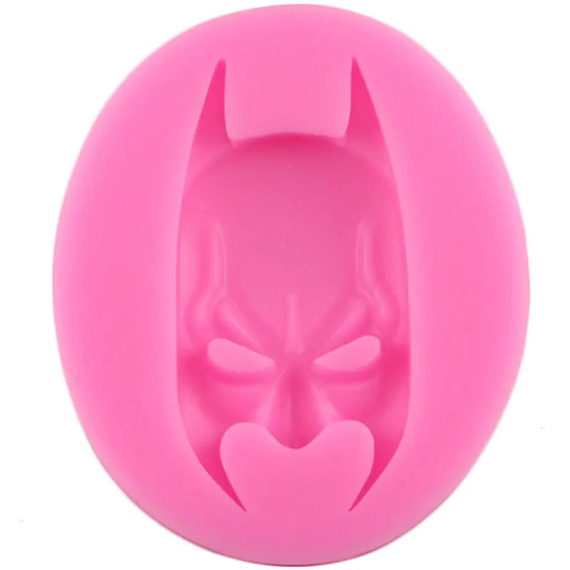 CC290 3D Superman Spiderman Batman силиконовые формы Fondant(сахарная) шоколадная форма для конфет глиняная форма лица силиконовая форма для выпечки инструменты для украшения - Цвет: CC290