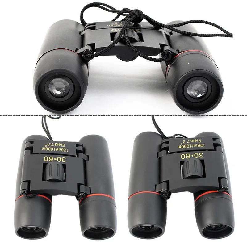 

Binocular Folding Telescopes High Definition Low Light Night Vision Binoculars Portable Spotting Scope Telescope 30x60