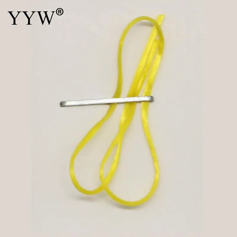 yellow3 50 м/рулон 0,8 мм Хрустальный моток веревки для изготовления ювелирных изделий веревка, браслет, плетеная веревка, 28 цветов DIY Браслеты шнуры - Цвет: yellow3