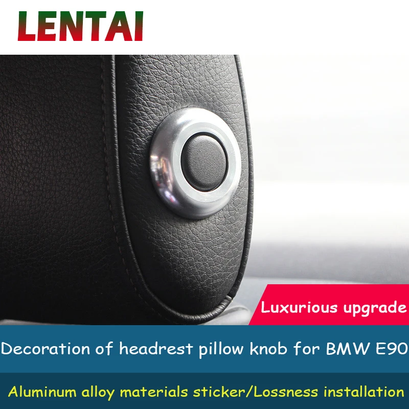 LENTAI 4x авто аксессуар для автомобиля из нержавеющей стали подголовник Подушка