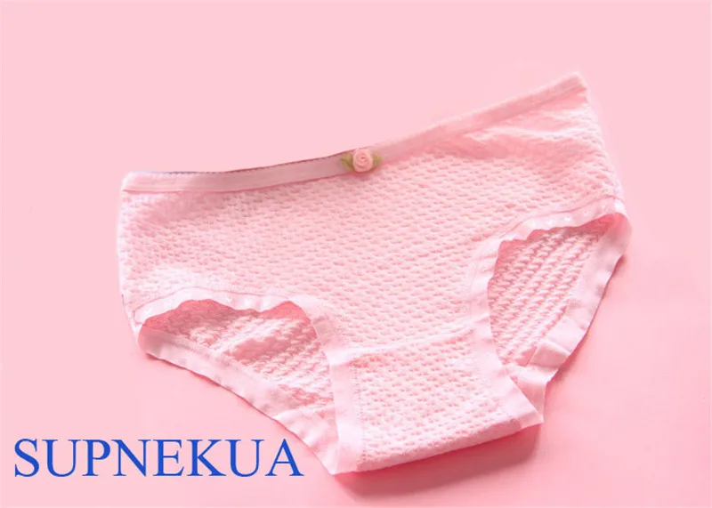 Хлопковое нижнее белье ярких цветов для девочек трусы брифы Calcinha детское