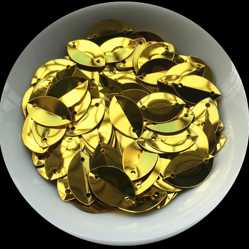 150 шт 9*15 мм Кубок овальной в сложенном виде блестки Лошадь Глаза Форма блесток