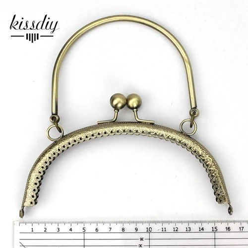 NO.3 Antique bronze KISSDIY 3 шт./лот 16,5 см винтажная металлическая рамка для кошелька Античная бронзовая серебряная застежка для рукоделия аксессуары для сумок - Цвет: NO.3 Antique bronze