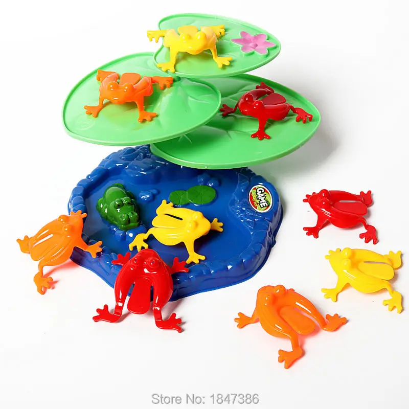 Семейная забавная игра Лягушка прыгающая лягушка с 9 прыгающими лягушками и 3 шт.