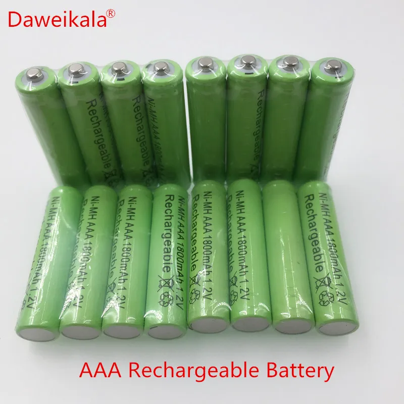 4-50 шт новая батарея AAA 1800 mAh перезаряжаемая батарея Ni-MH 1,2 V AAA батарея для часов, мышей, вычислений, игрушек так далее