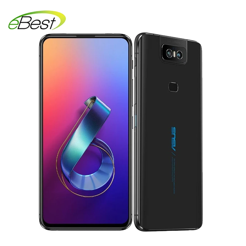Мобильный телефон ASUS ZenFone 6 с глобальной версией, 6,4 дюймов, FHD+ Snapdragon 855, 6 ГБ ОЗУ, Face ID, 5000 мАч, смартфон на базе Android 9,1, NFC, 4G, LTE