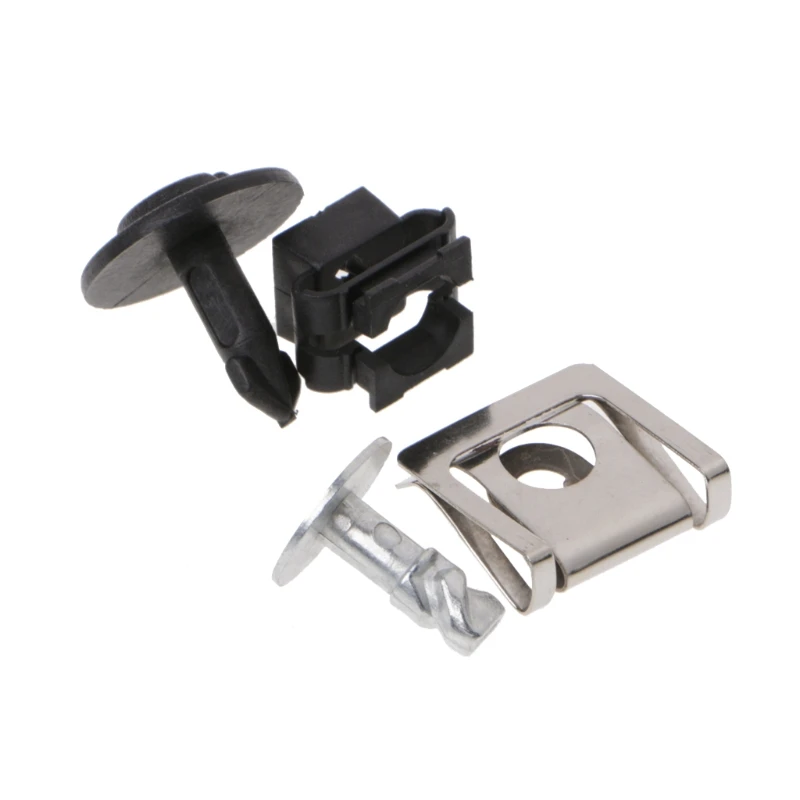 20 шт. поднос защита двигателя под крышкой крепежные зажимы комплект винтов для AUDI