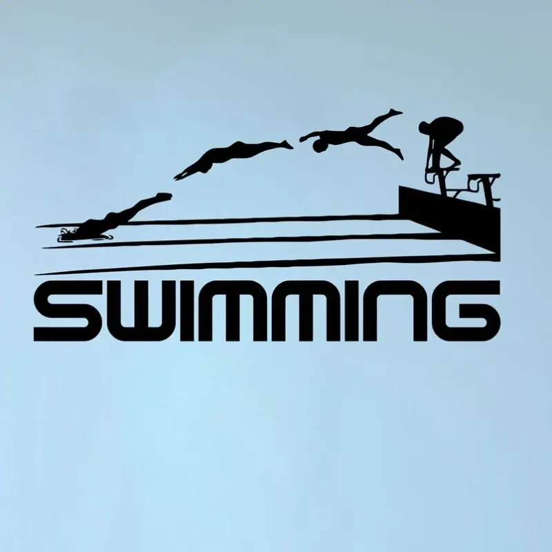 DCTAL плавательная наклейка triatlon etiqueta Run Riding nadador natacion vinilo chm decoracion фотообои bano