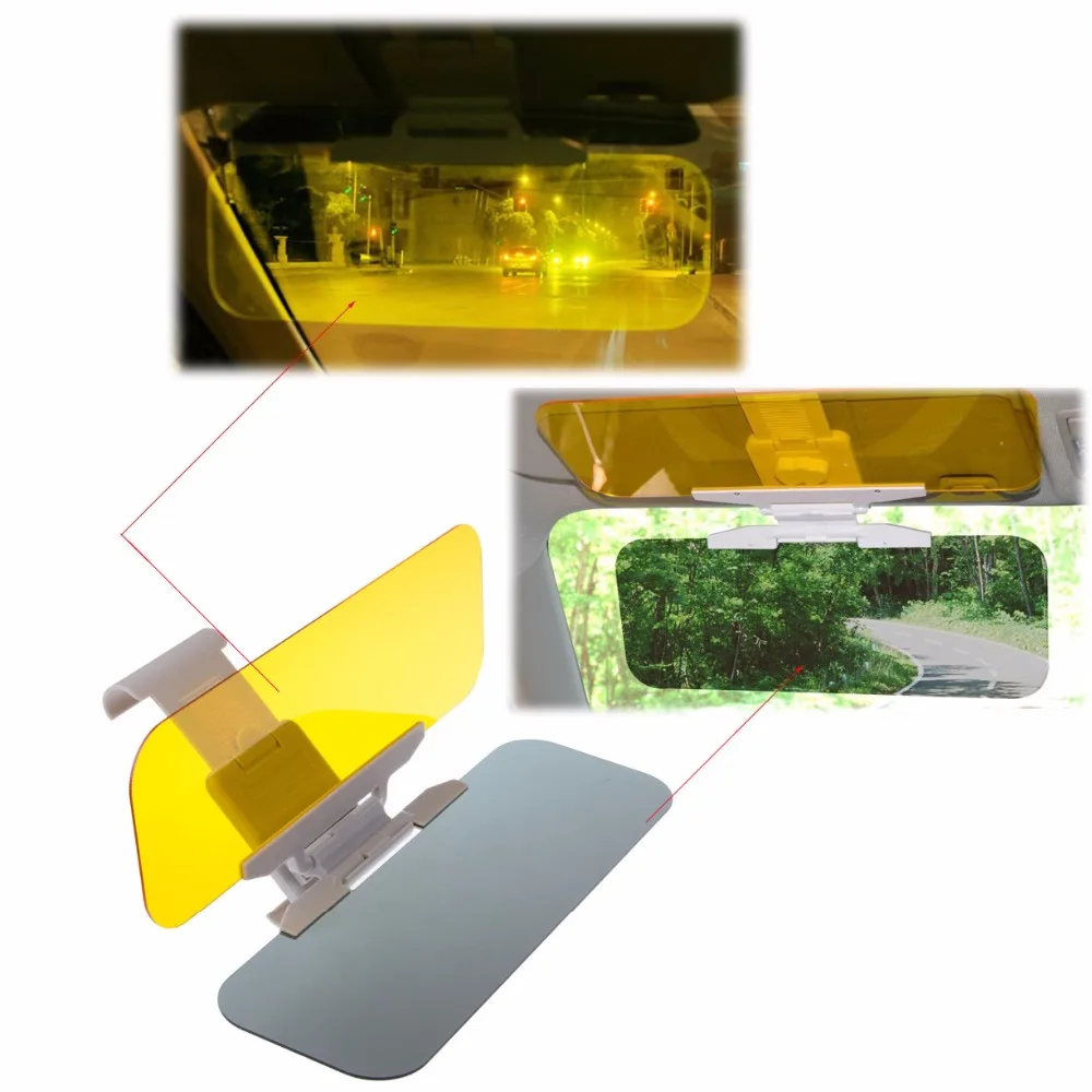 2 в 1 HD козырек от солнца для автомобиля очки дневной и ночной анти ослепляющий