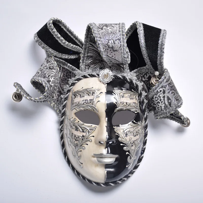 Мужская Маскарадная маска в виде колокольчиков зеленого цвета|Аксессуары для