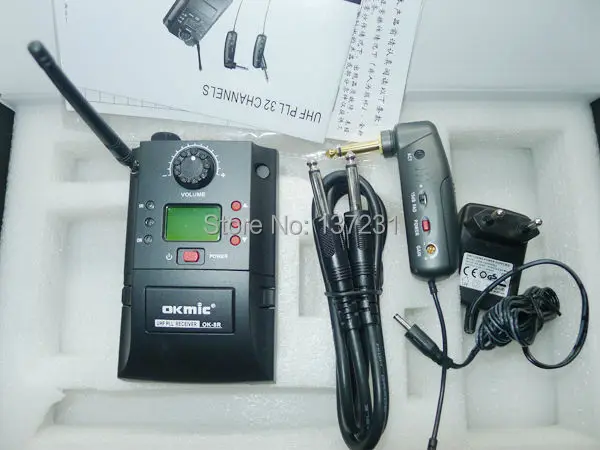 Электрическая гитара UHF беспроводная система OKMIC 8R 6T DPL L цифровая частота 16