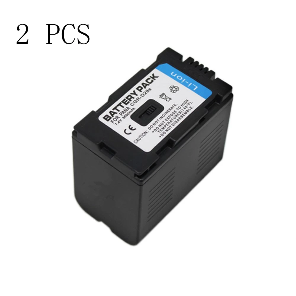 WHCYonline 2 шт. 3500 мА · ч фотосессия CGRD320 CGRD28S Аккумулятор для камеры PANASONIC фонарь NVDA1B