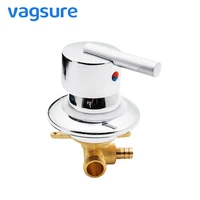 vagsure 1 ways outlet gear screw thread intubation tap cold and hot brass shower faucet mixer diverter bathroom cabin steam