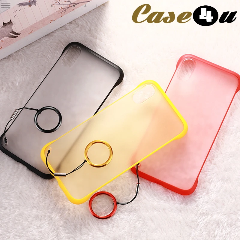 Безрамный тонкий полупрозрачный ударопрочный чехол бампер для телефона iPhone X XS Max