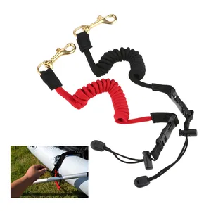 1 шт. Безопасность каяк каноэ доска весло поводка эластичные весло поводка рафтинг гребные лодки Удочка Спиральный шнур веревочки 45-120 см