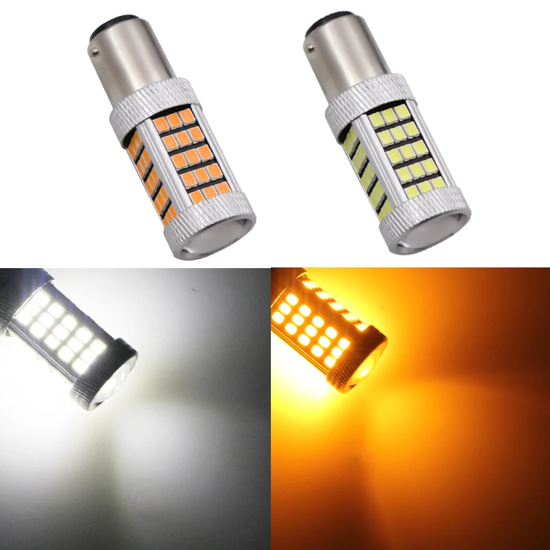 1 шт. 1157 BAY15D P21/5 Вт BAZ15D P21/4 BAW15D PR21/5 66 SMD 2835 Светодиодная лампа для стоп сигнала