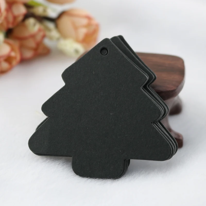 500 шт. модные ювелирные украшения ручные бирки 5 5x5 см Рождественская елка дизайн