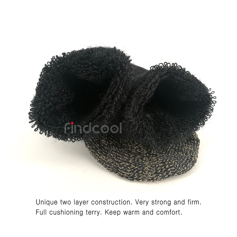 Findcool/зимние теплые носки из мериносовой шерсти махровые толстые длинные