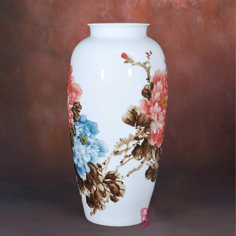 Xiaoling расписная ваза для цветов пионов украшение гостиной дома Национальная