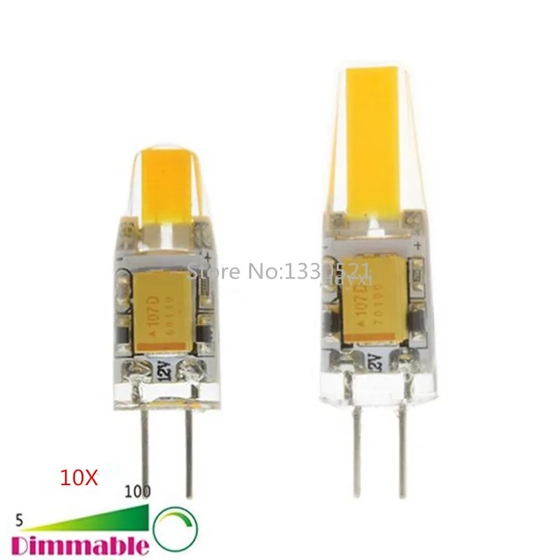 

10pcs New Bombillas G4 LED Light Dimmable AC / DC 12V 3W 5W Lampada COB LED Lamps Crystal Chandelier LED Bulb Ampoule Candle Luz