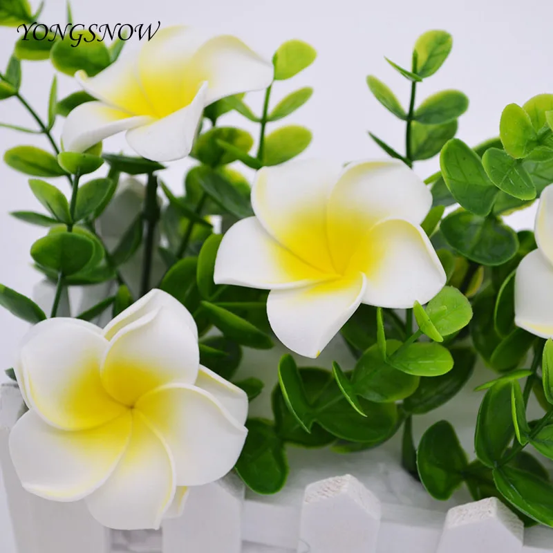 10 шт. Гавайские цветы 5 см|artificial flowers|foam frangipaniflower flower |